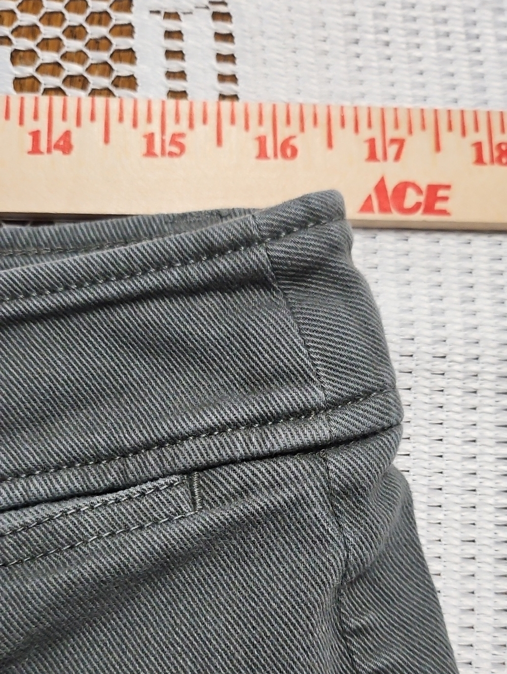 LOFT Gray Denim-Texture Pants - Picture 9 of 12